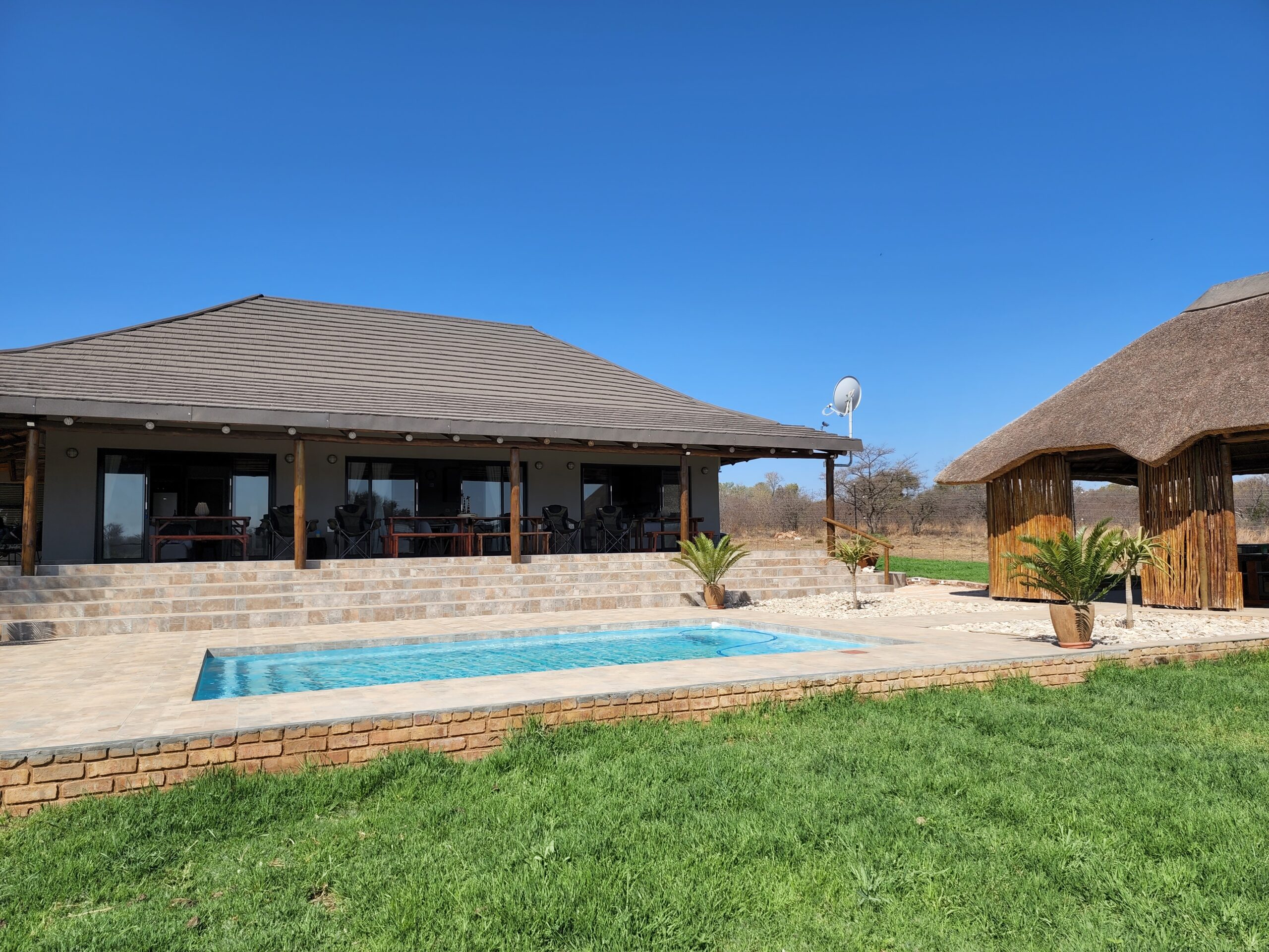 View of Oryx house and pool